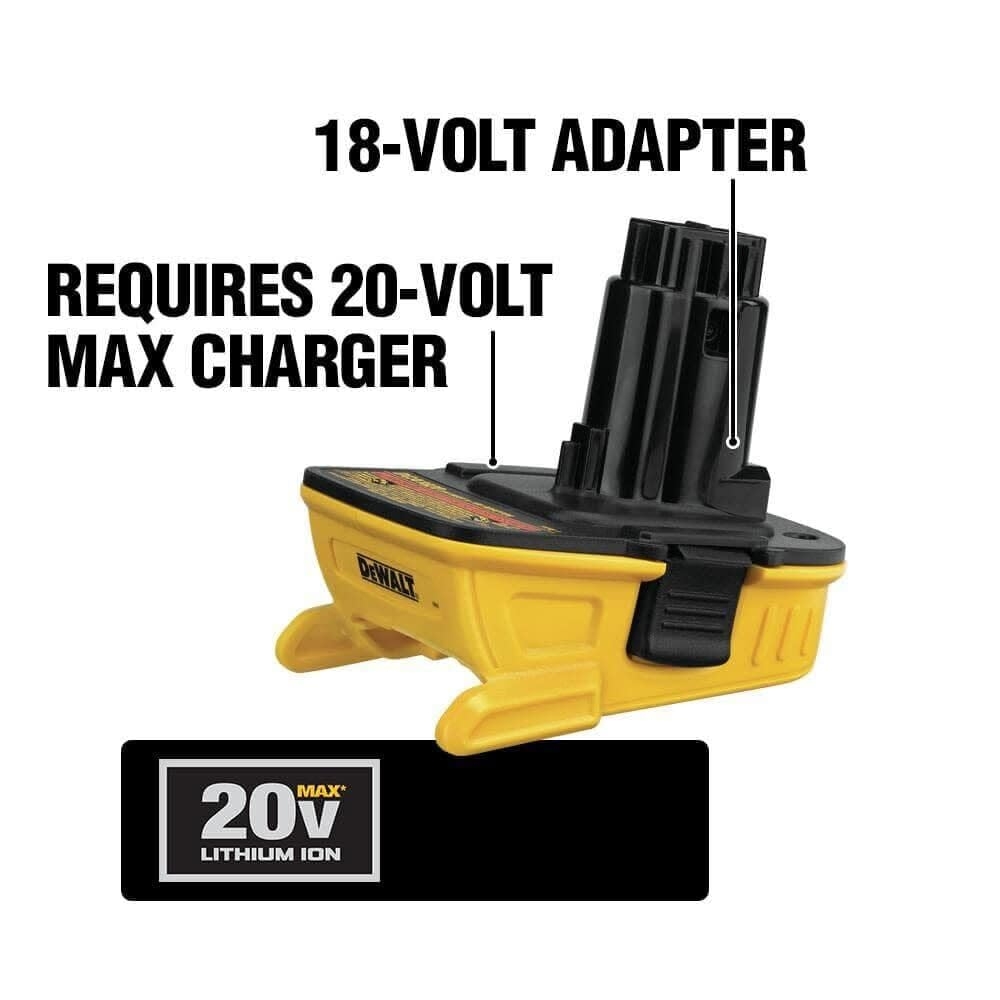 DEWALT Battery Adapter 18V To 20V For Drills Sanders And More Charger Not Included DCA1820 Amazon