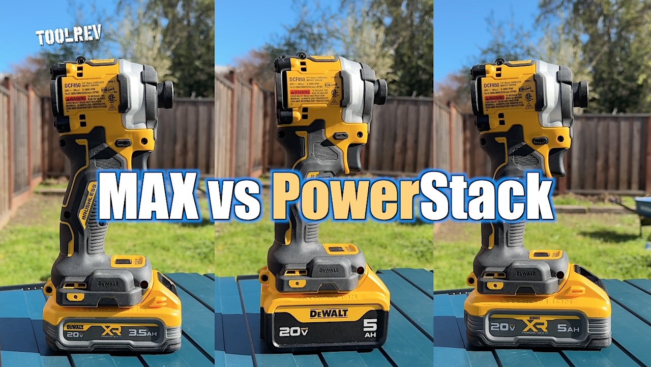 DeWalt Battery Battle Max Vs PowerStack ToolRev