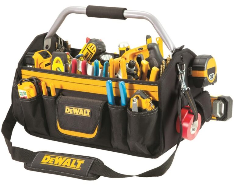 DEWALT Black Yellow Polyester 18 in Tool Tote In The Tool Bags Department At Lowes