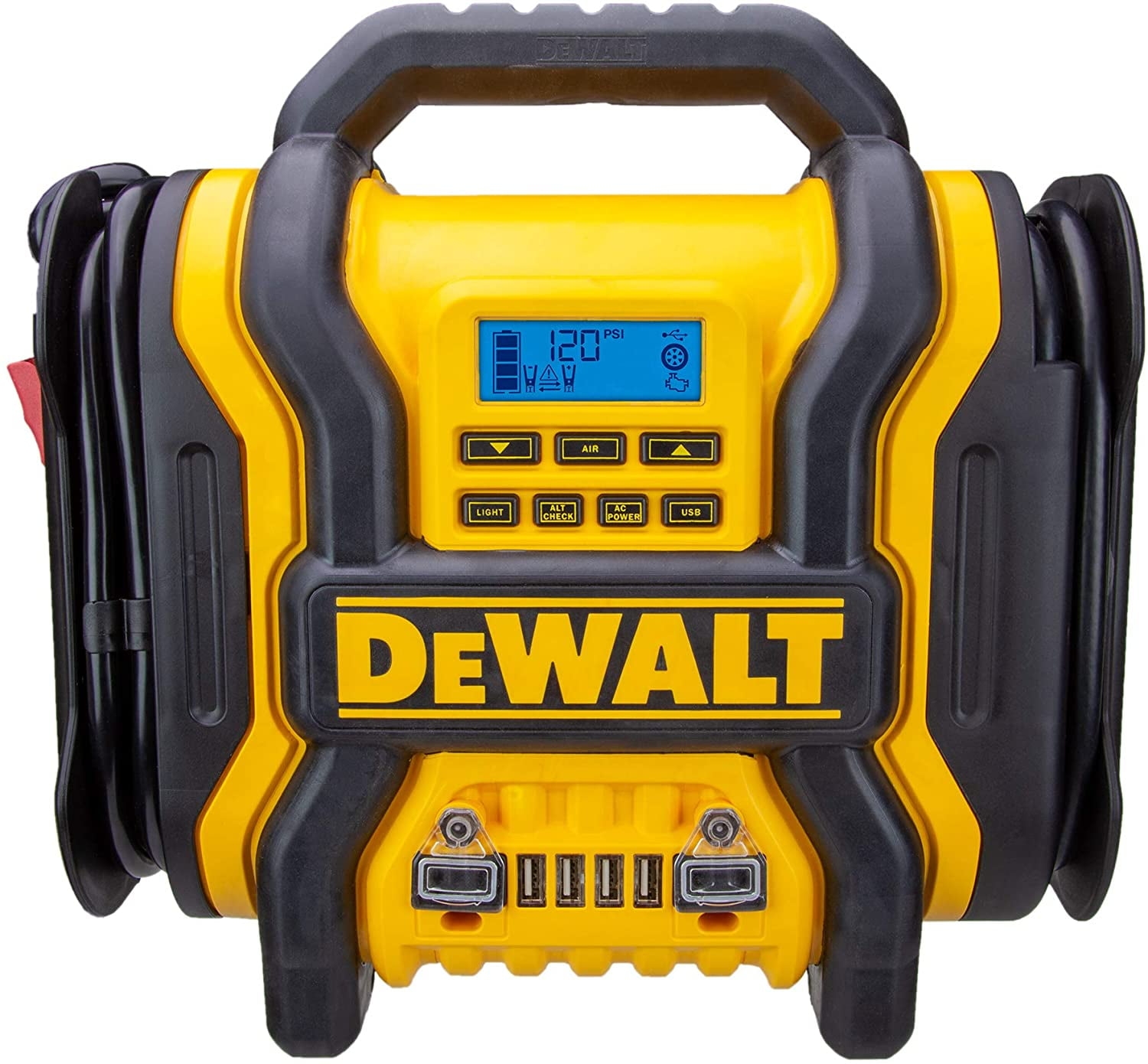 Dewalt Brandclub DEWALT DXAEPS14 1600 Automotive Jump Starter Power Station With AC Power Inverter Digital Compressor