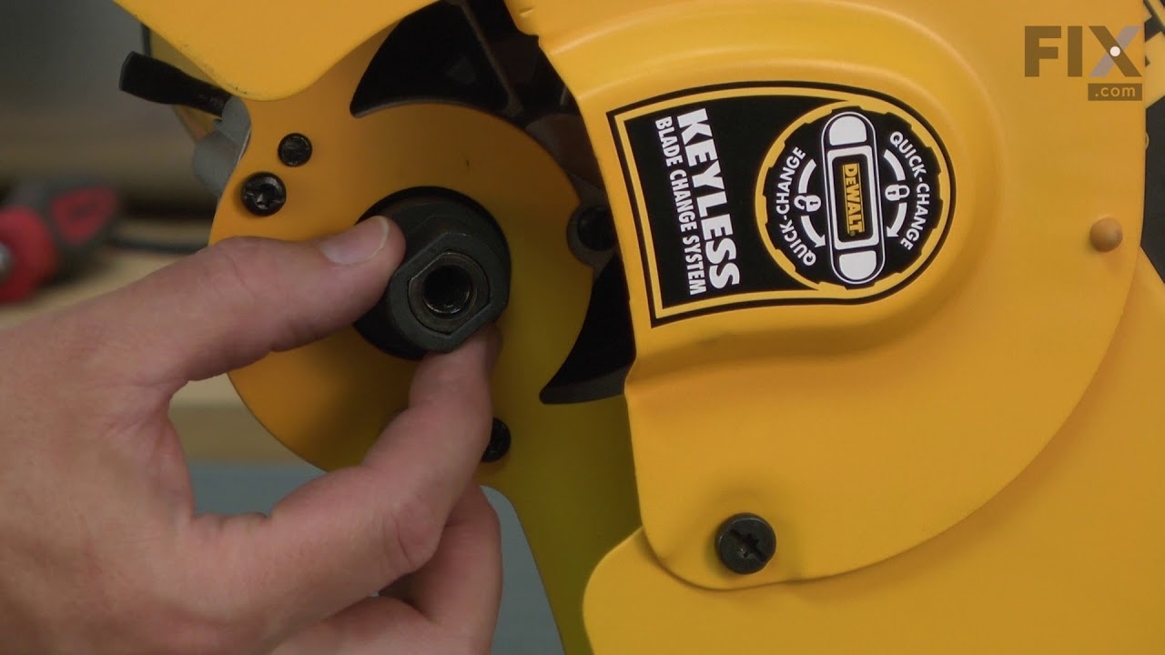 DeWALT Chop Saw Repair How To Replace The Blade Adapter YouTube