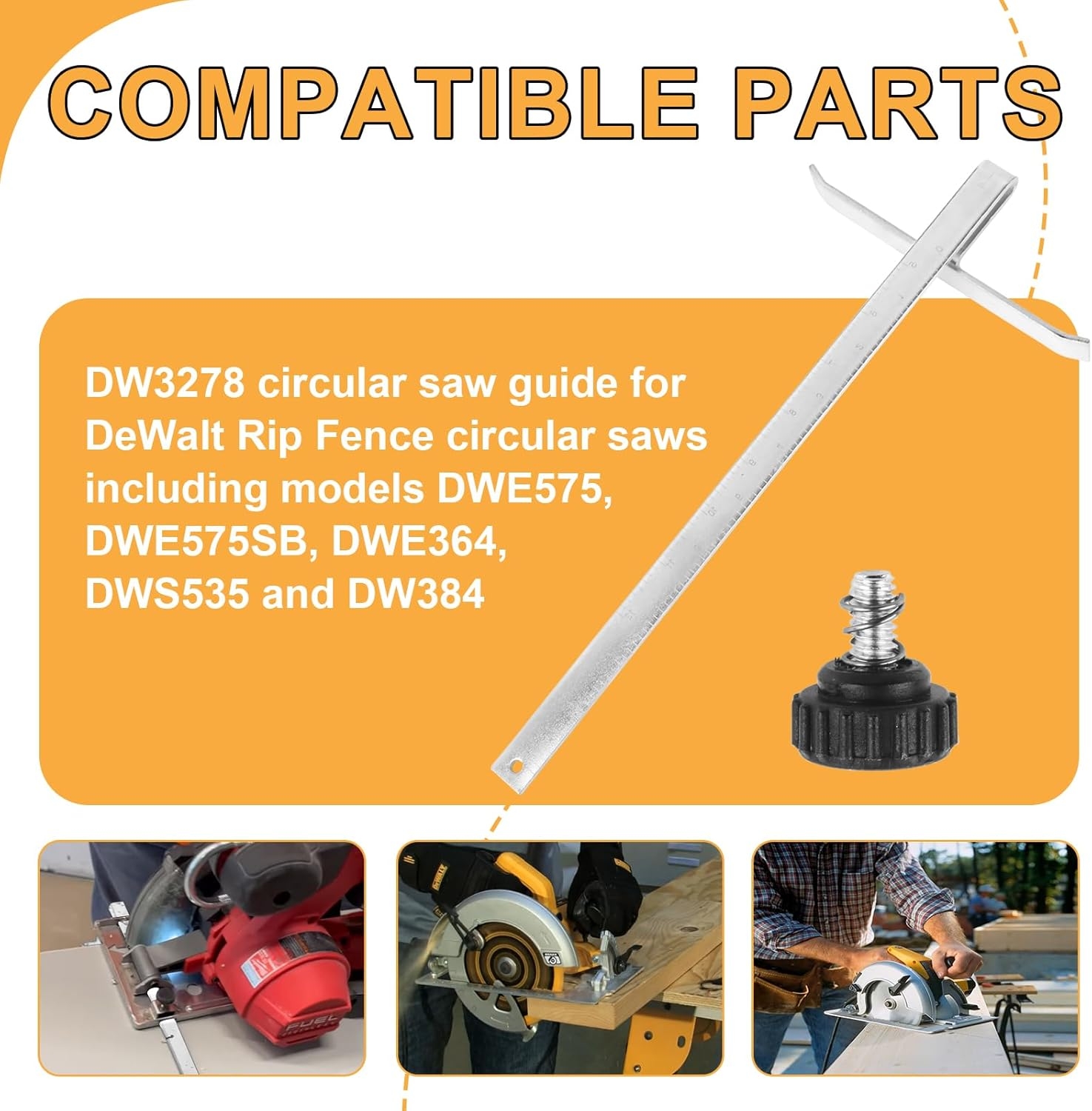 Dewalt Circular Saw Rip Fence 2 Pack Fits DWE575 DWS535 