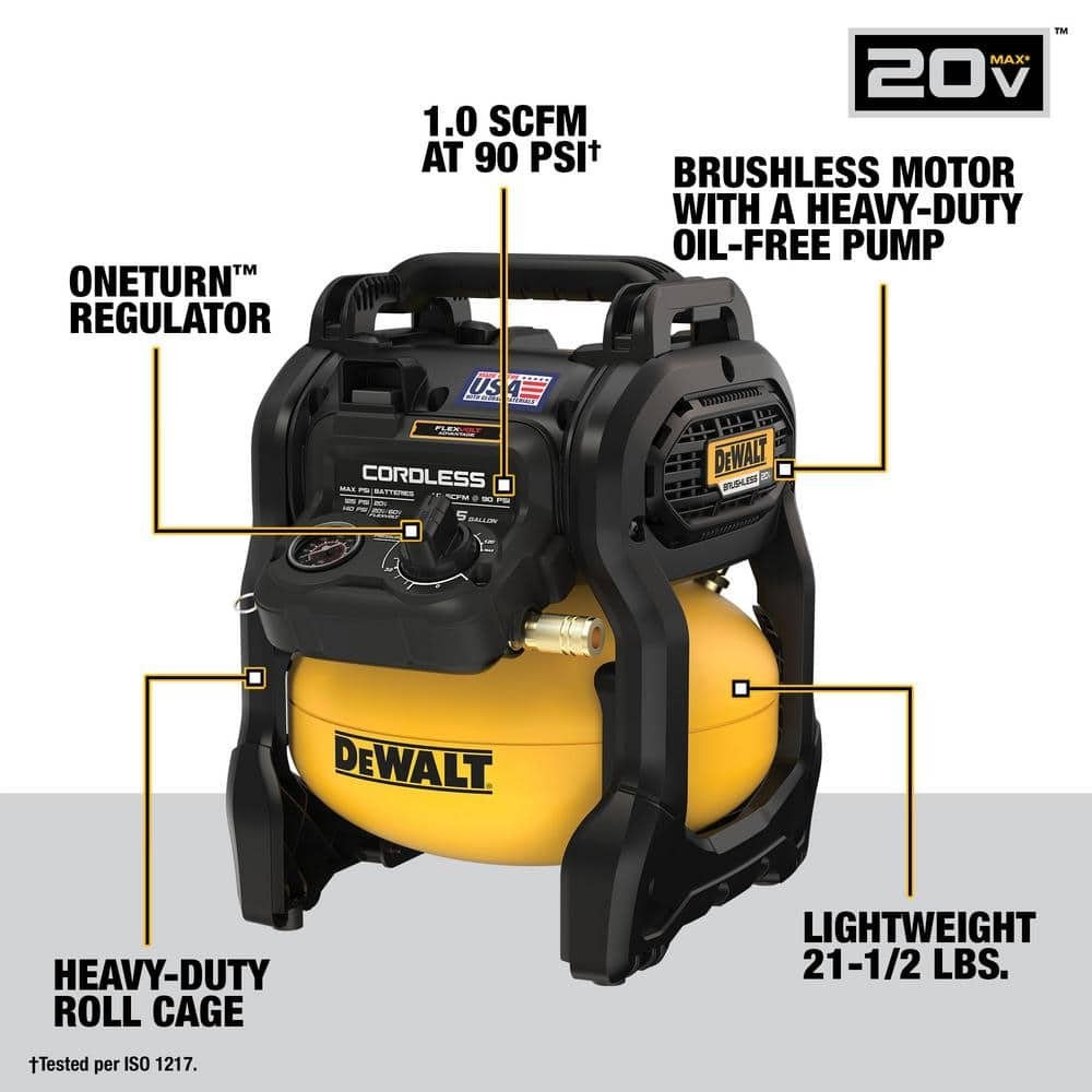 dewalt 60v air compressor
