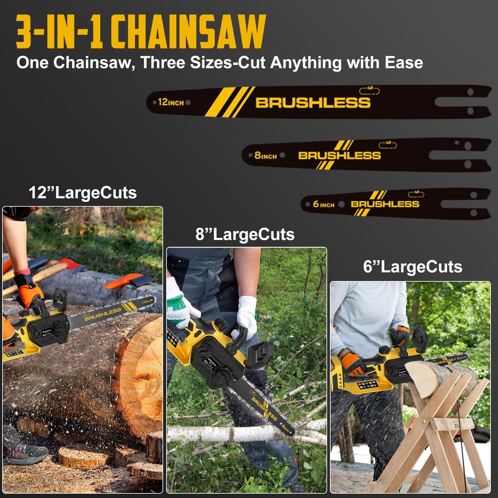 DeWalt Cordless Chainsaw Home Depot 3 IN 1 Chainsaw Compatible For 
