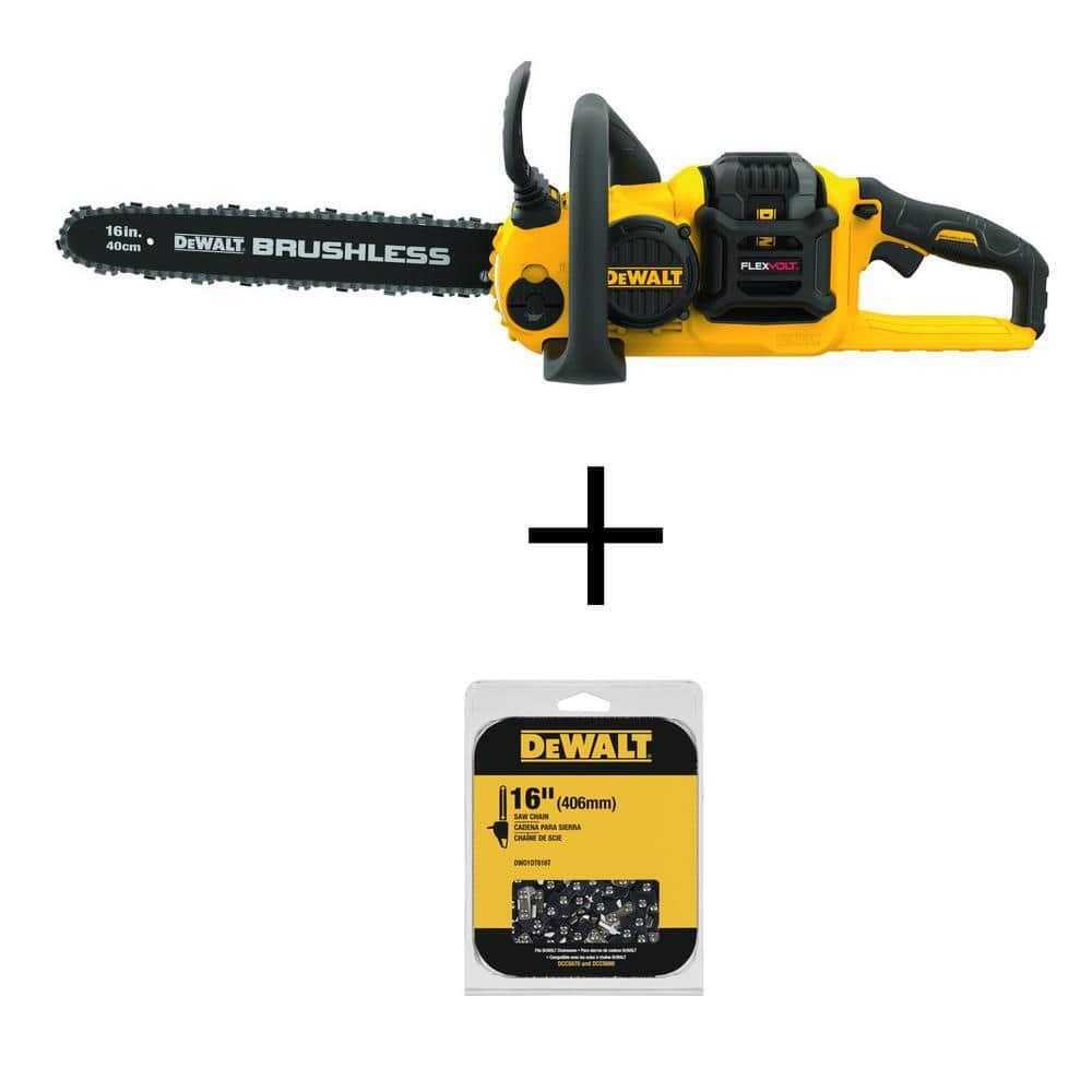 Dewalt Cordless Chainsaws 60V Max 16 Brushless Battery Powered Kit W Flexvolt EBay