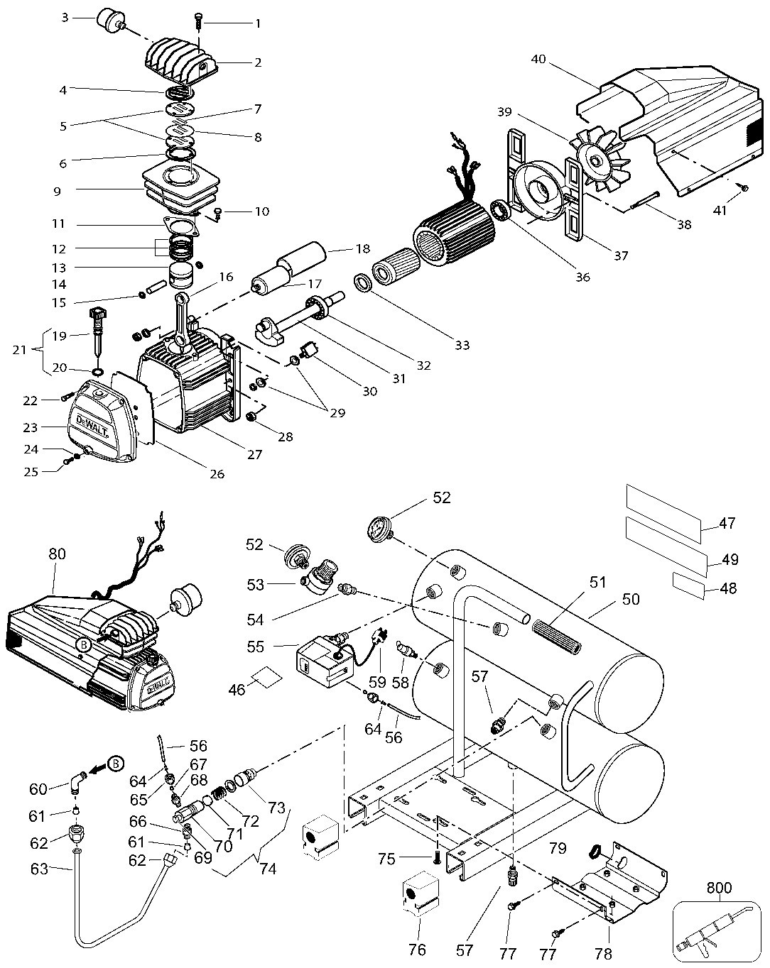 Dewalt D55153 Parts Master Tool Repair