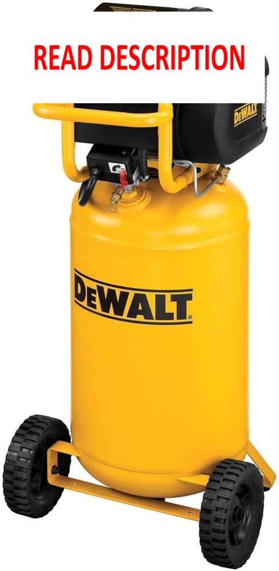 DEWALT D55168 225 PSI 15 Gallon 120 Volt Electric Wheeled Portable Workshop Compressor Matthews Auctioneers