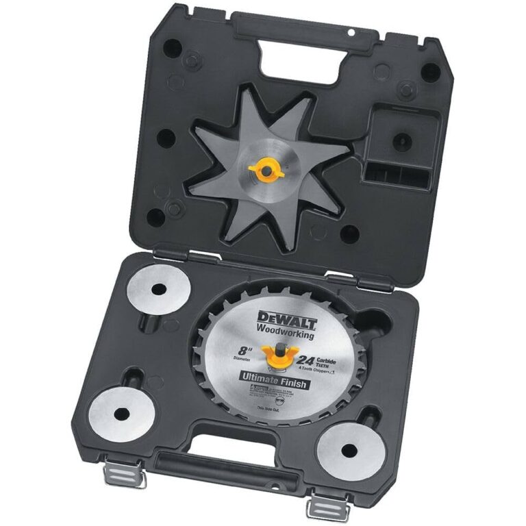 DEWALT Dado Blade Set 8 Inch 24 Tooth DW7670 Table Saw Accessories Amazon