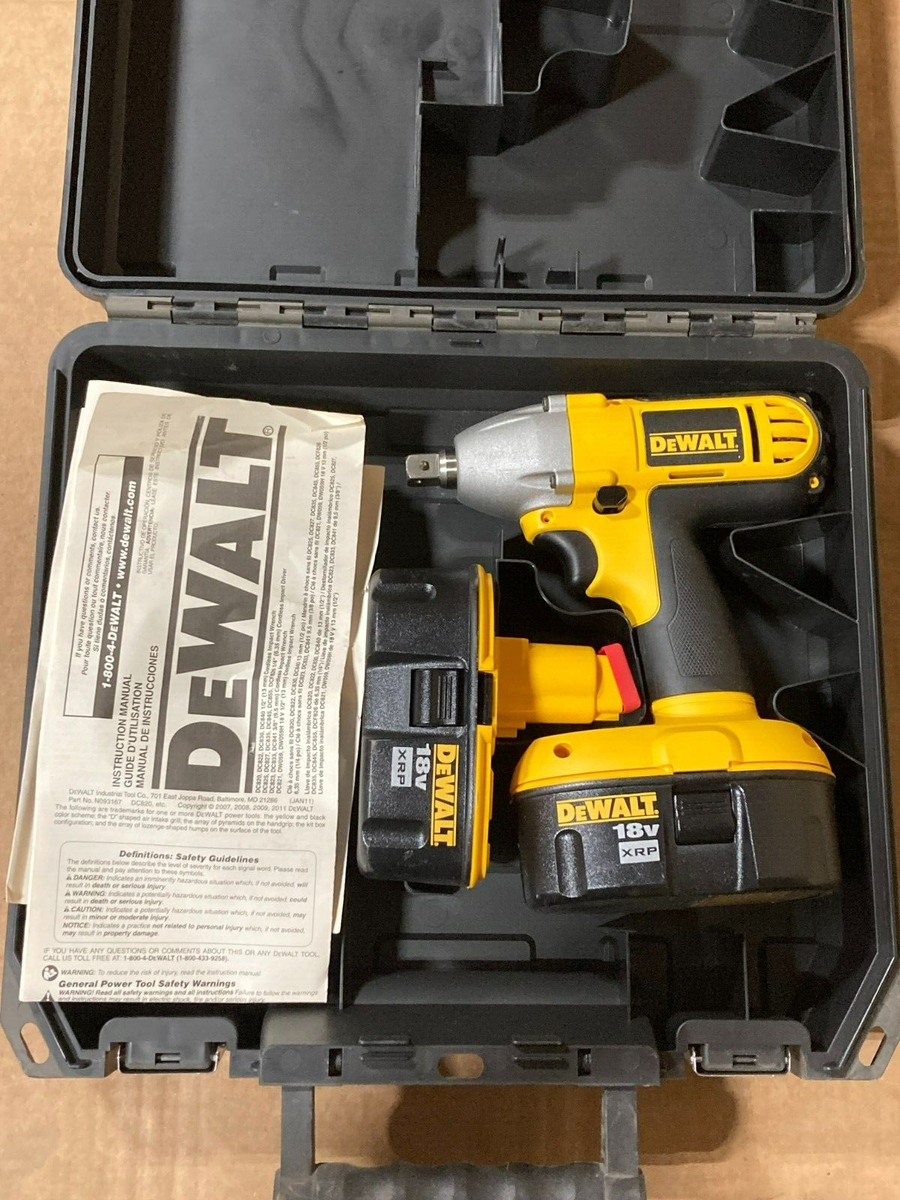 Dewalt DC821 18V Cordless Impact Wrench Kit EBay