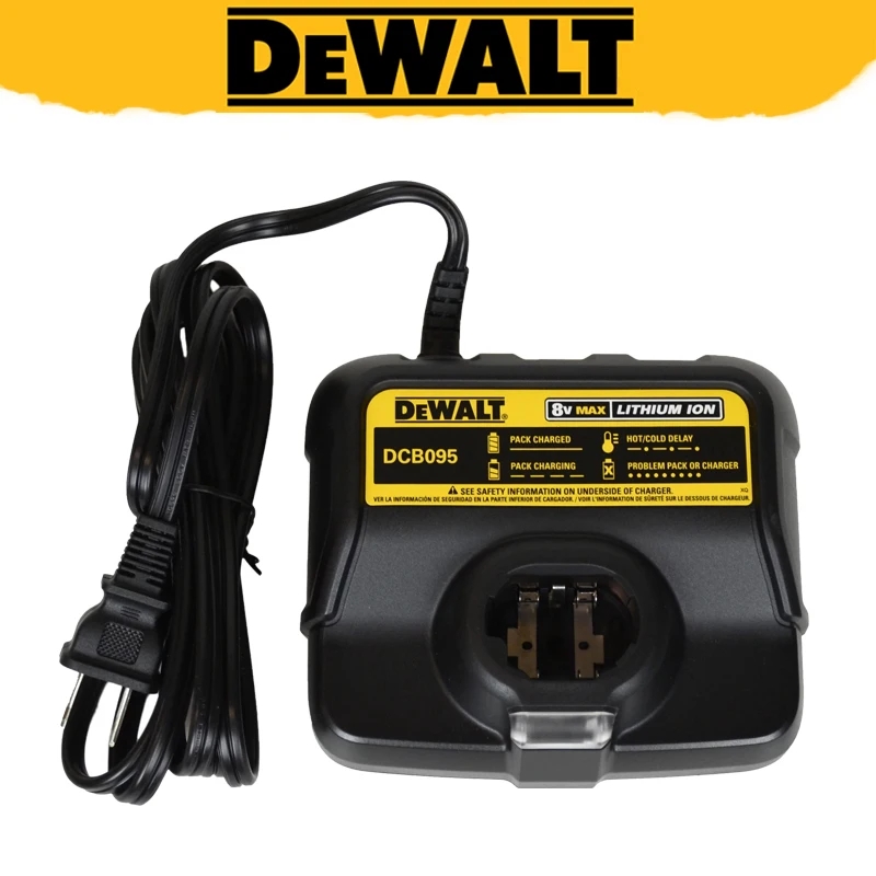 DEWALT DCB095 8V MAX Lithium Battery Charger LED Indicator Light 220V Fast Charging Power Tool Accessories AliExpress