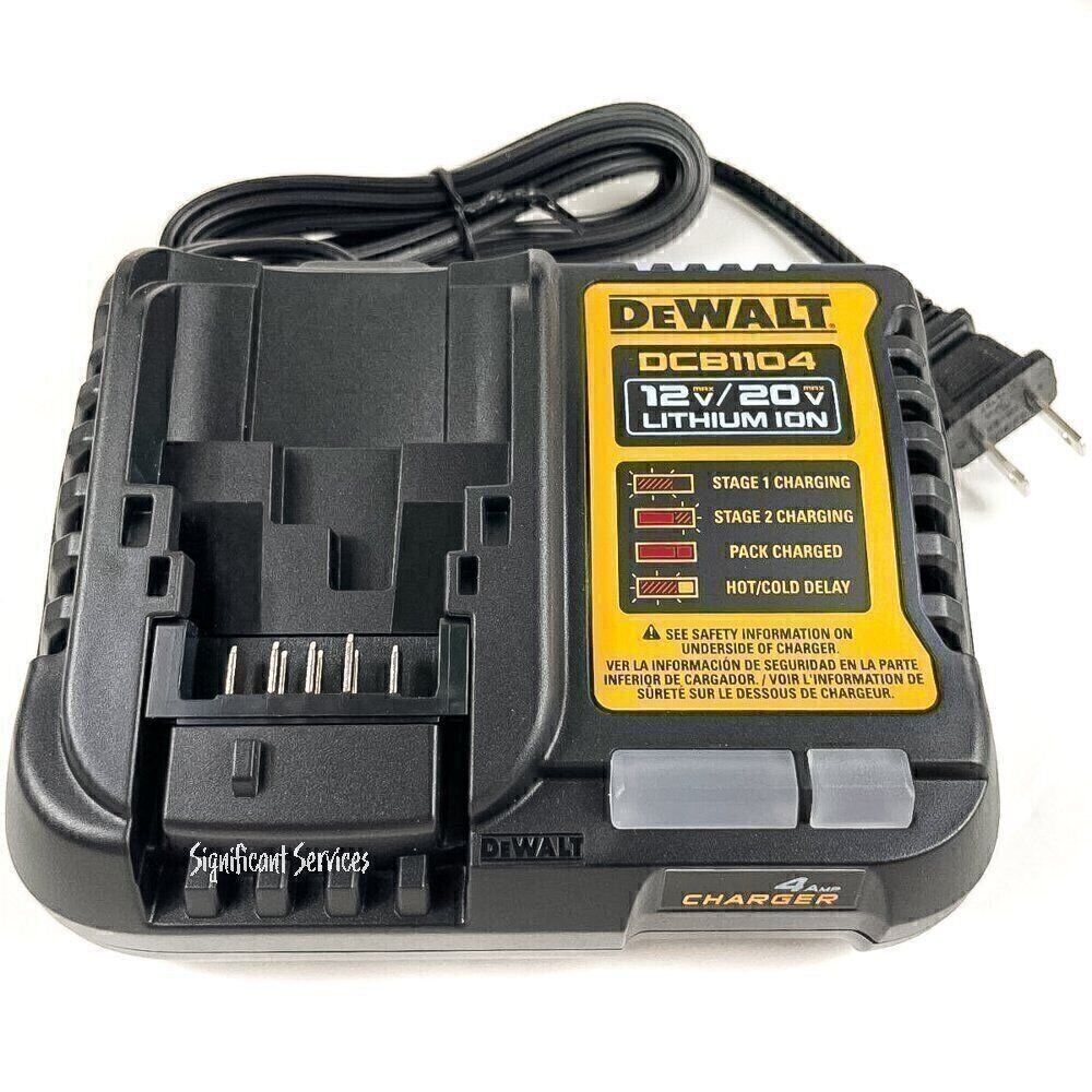 DEWALT DCB1104 20V Volt MAX Li Ion Fast Battery Charger Replaces DCB115 DCB112 885911421003 EBay