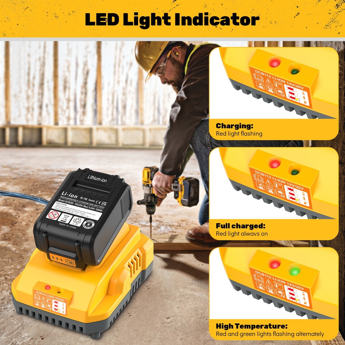 DEWALT DCB112 Battery Charger Black For Sale Online EBay