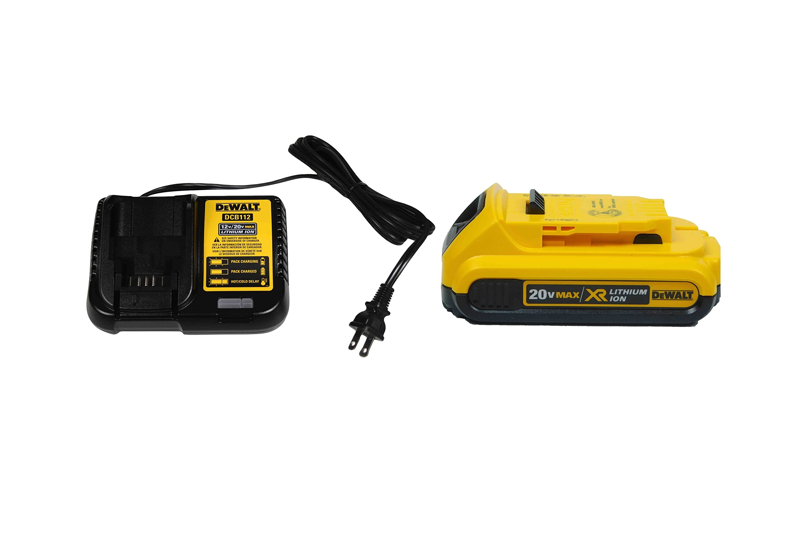 DEWALT DCB203C 20V 2 0Ah Lithium Ion Battery Pack With Charger Amazon
