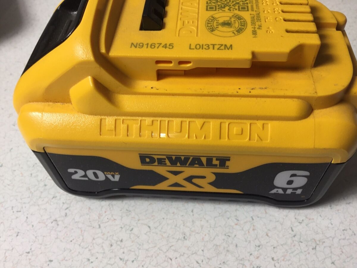 dewalt 20v 6ah battery