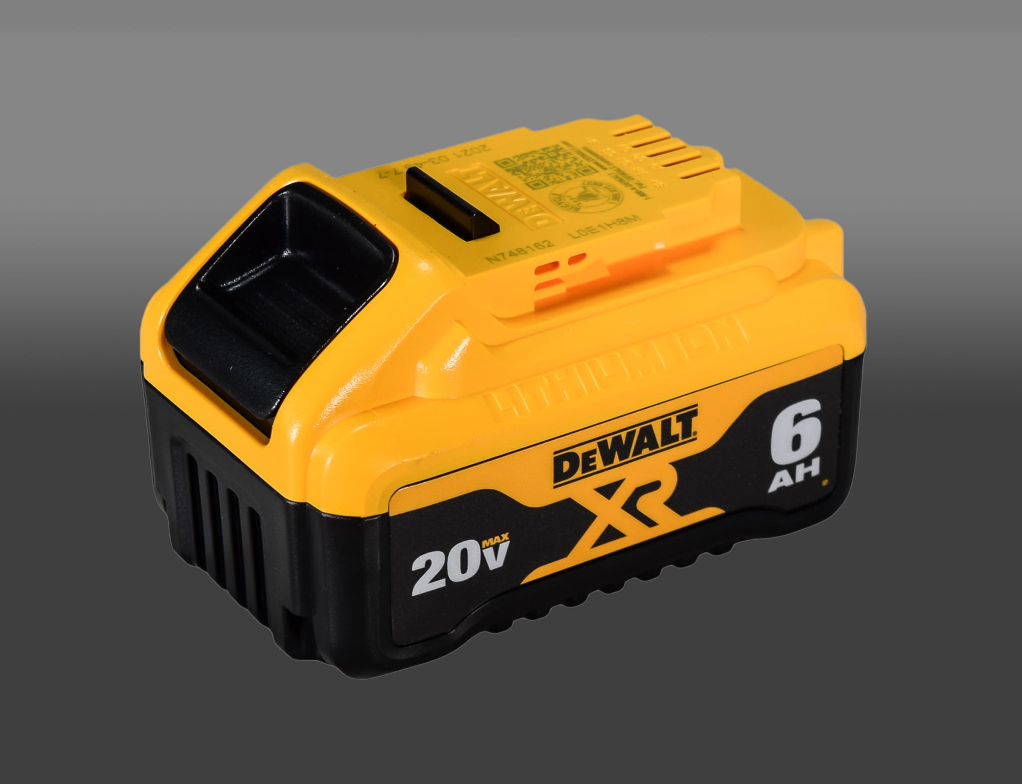 Dewalt DCB206 20V Premium XR 6 0 Ah Lithium Ion Battery Single Pack Walmart
