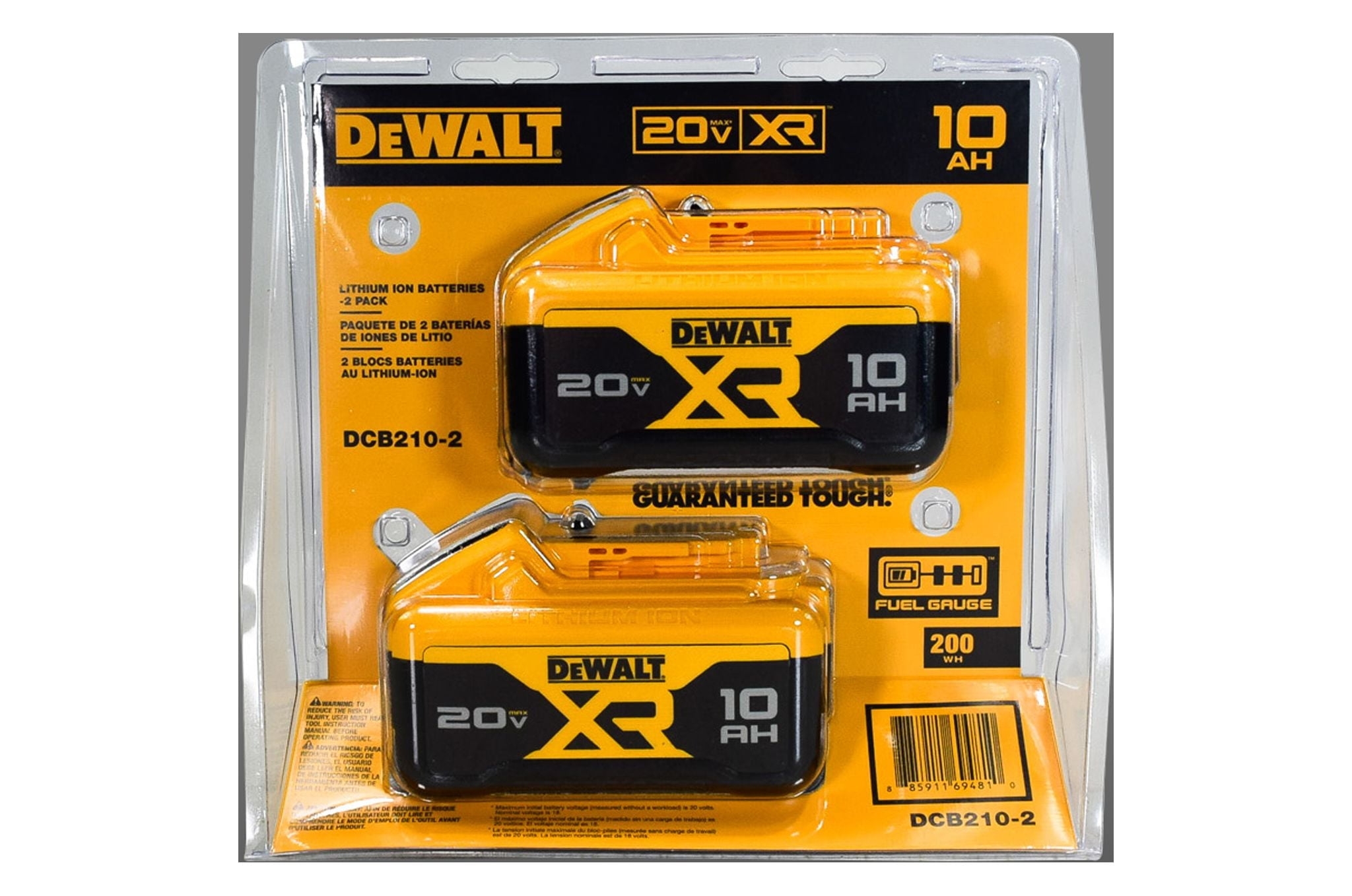DeWalt DCB210 2 20v 10 Ah Power Tool Battery 2 Pack 