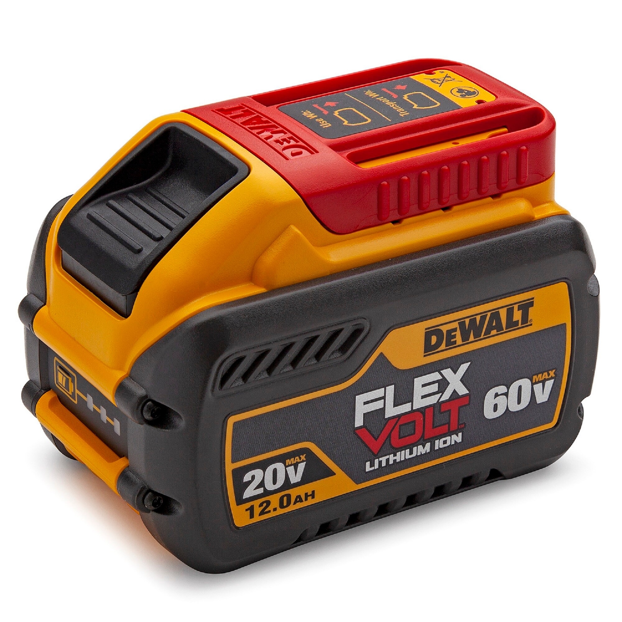 DeWalt DCB612 FLEXVOLT 20V 60V MAX 12 0 Ah Battery Black Yellow 