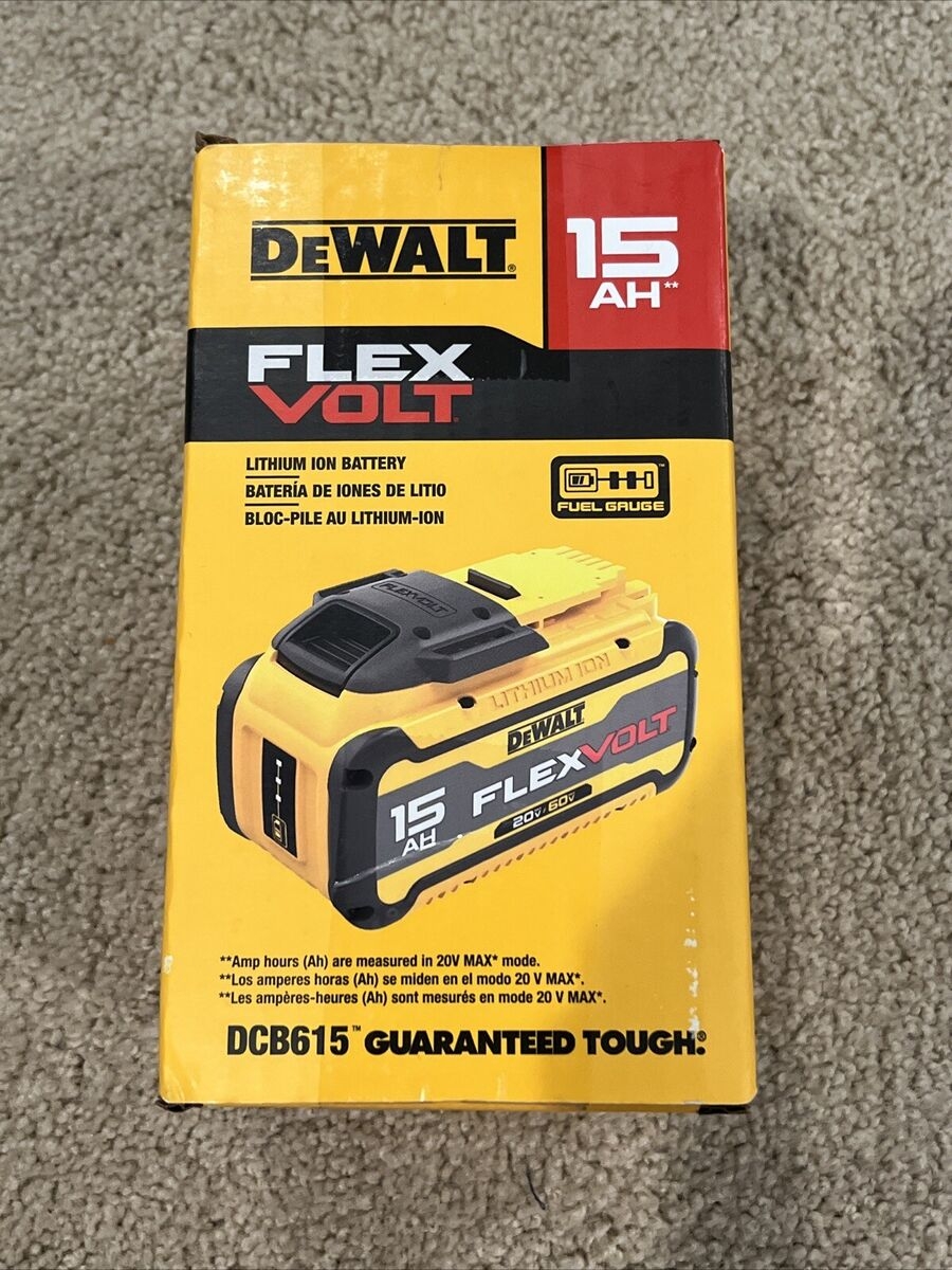 DEWALT DCB615 FLEXVOLT 20V 60V Max 15 0Ah Battery Brand New EBay