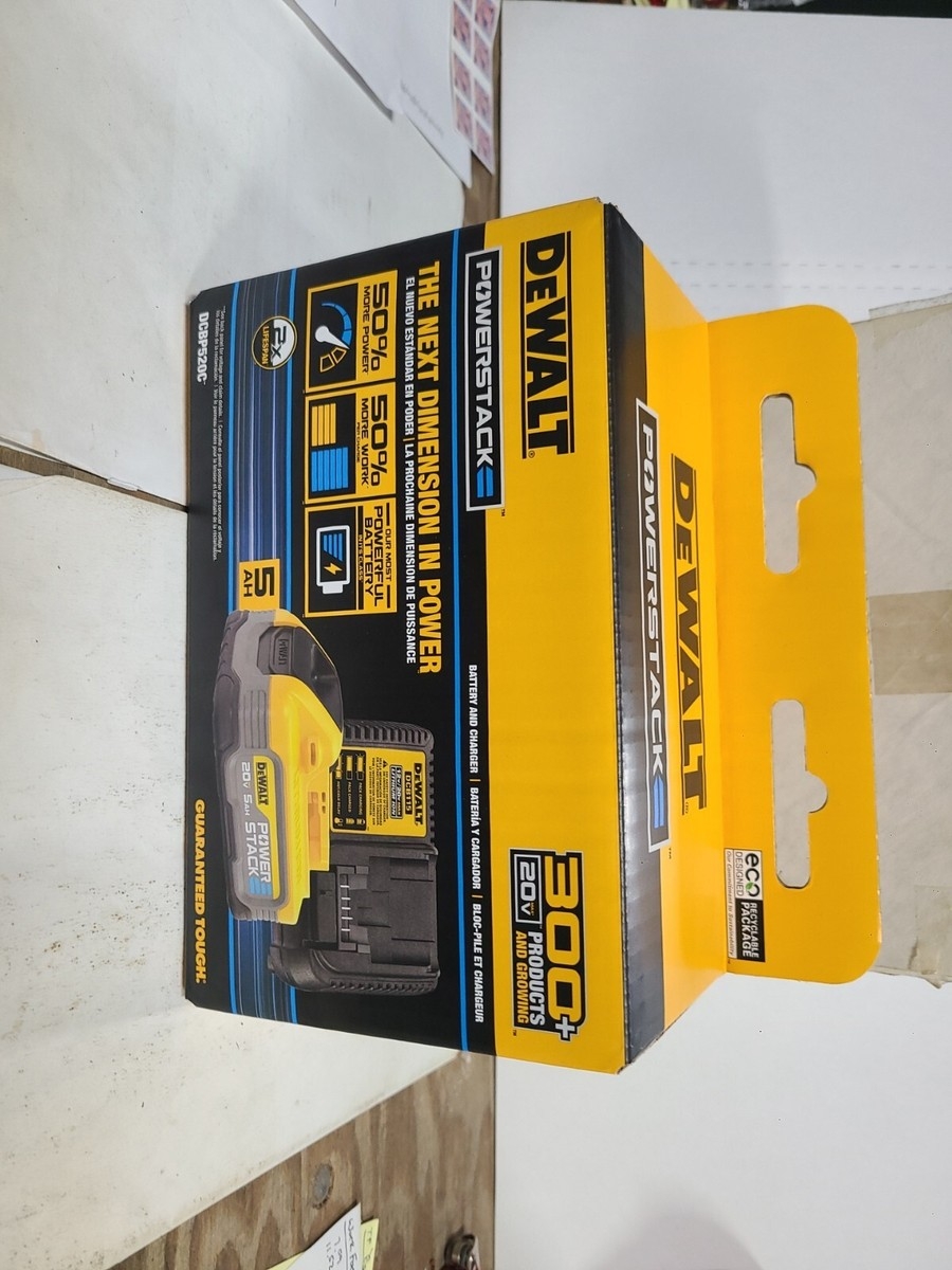 DeWalt DCBP520C 20V MAX POWERSTACK 5 AH Battery Starter Kit EBay