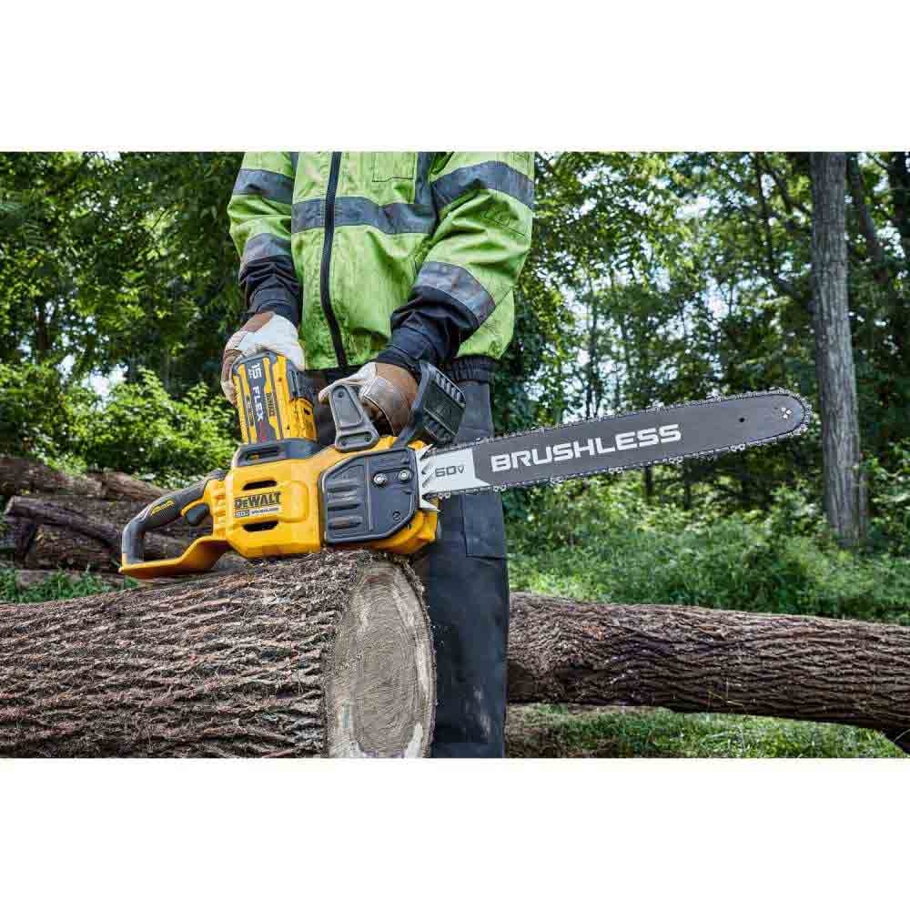 DeWalt DCCS677Z1 60V Max Brushless Cordless 20 In Chainsaw Kit 5 0 Ah Heyden Supply