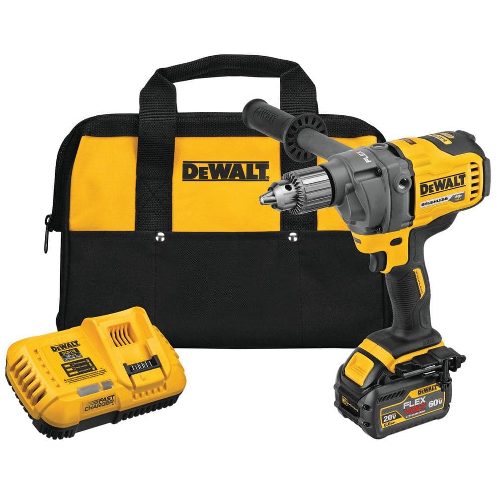 DeWalt DCD130T1 60V MAX Mixer Drill Kit With E Clutch System