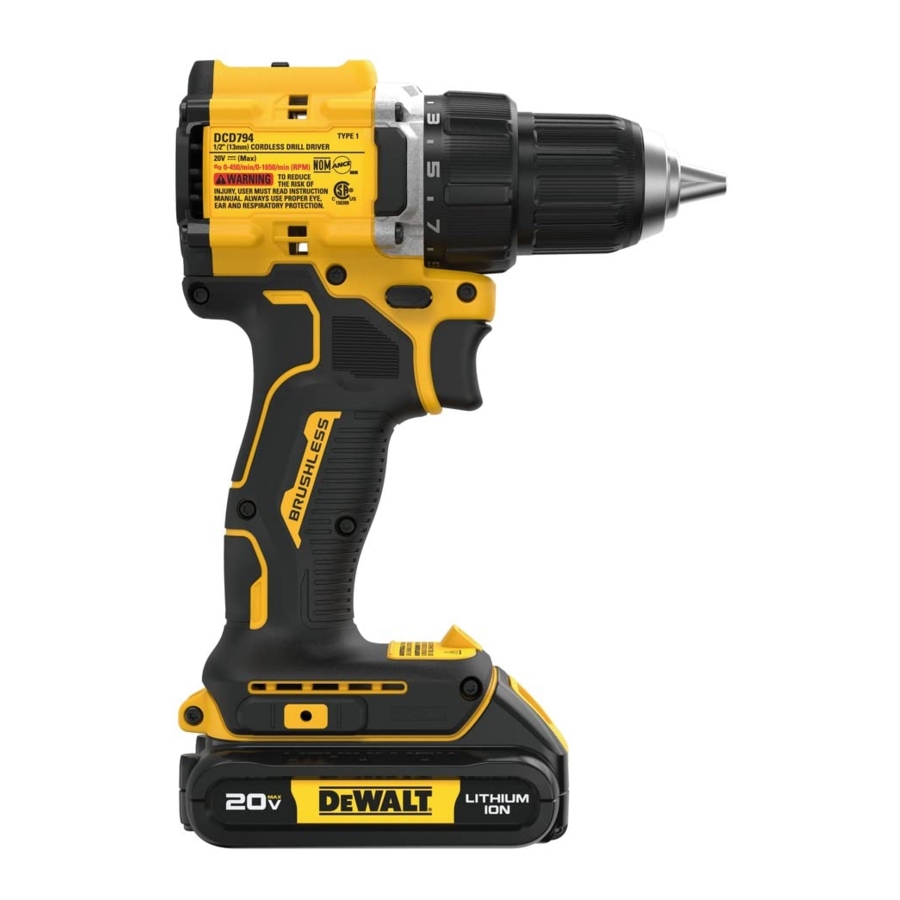 DEWALT DCD794 DCD794B DCD799 DCD799B DCD799L1 20V Max 
