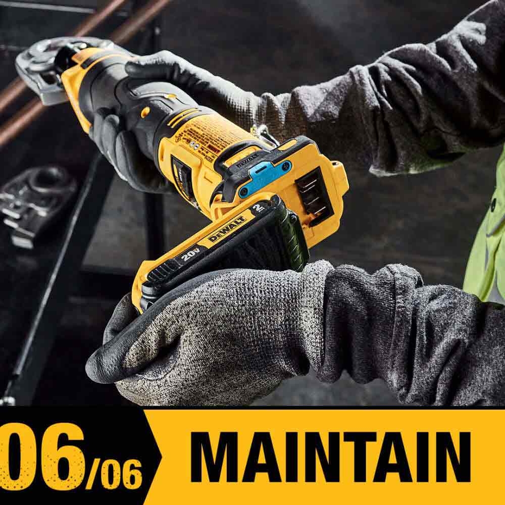 DeWalt DCE200M2K 20V Max Plumbing Pipe Press Tool Kit With Crimping Heads 4 0 Ah Heyden Supply