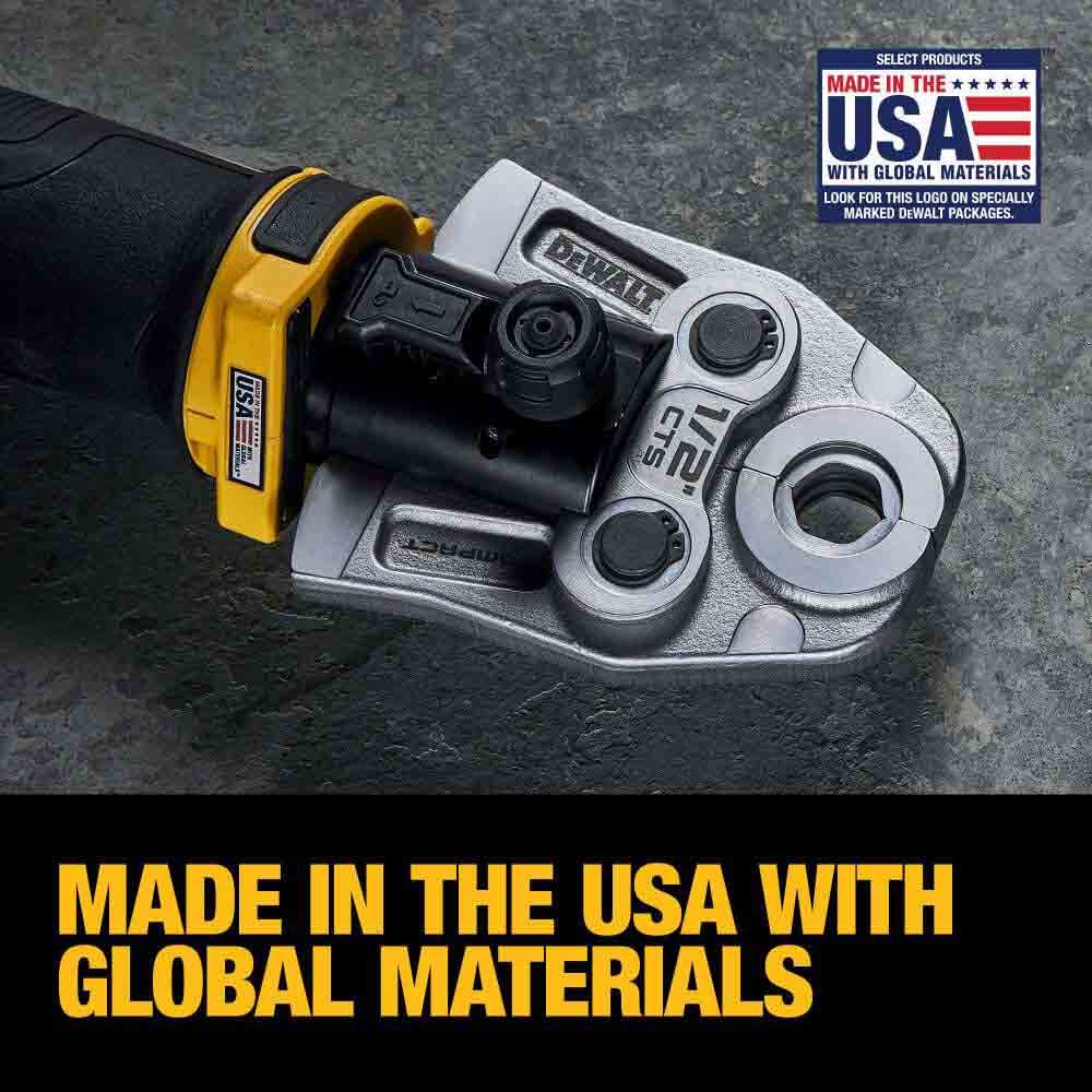 DeWalt DCE210D2K 20V 1 2In 1 1 4In Compact Press Tool Kit 2 0 Ah Heyden Supply