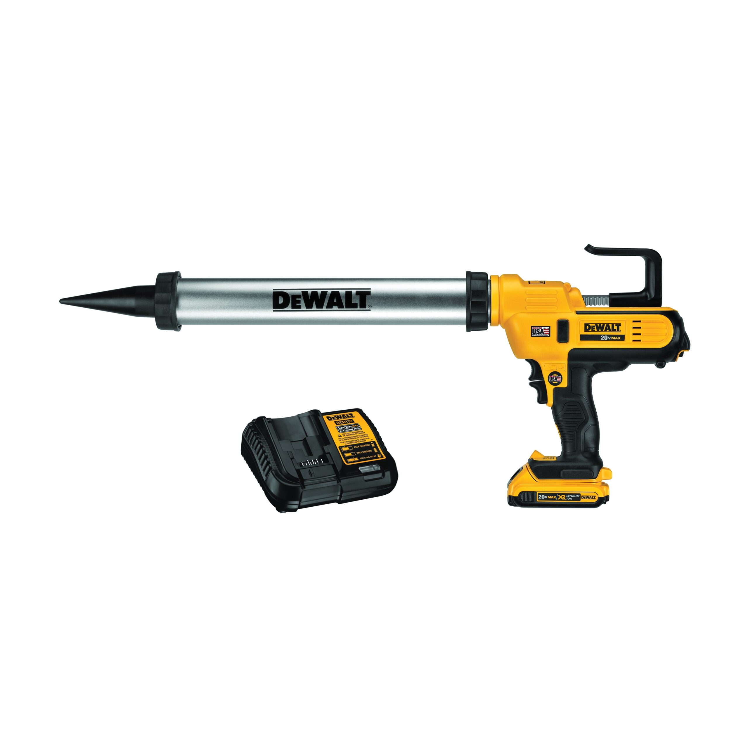 DeWalt DCE580D1 20V MAX 300 600ml Sausage Pack Adhesive Gun Kit