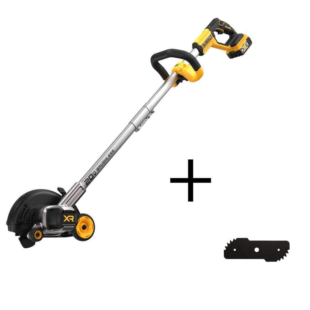 DeWalt DCED400M1WZO400 20V Max Cordless Battery Powered Lawn Edger Kit With 1 4AH Battery Charger U0026 Blade