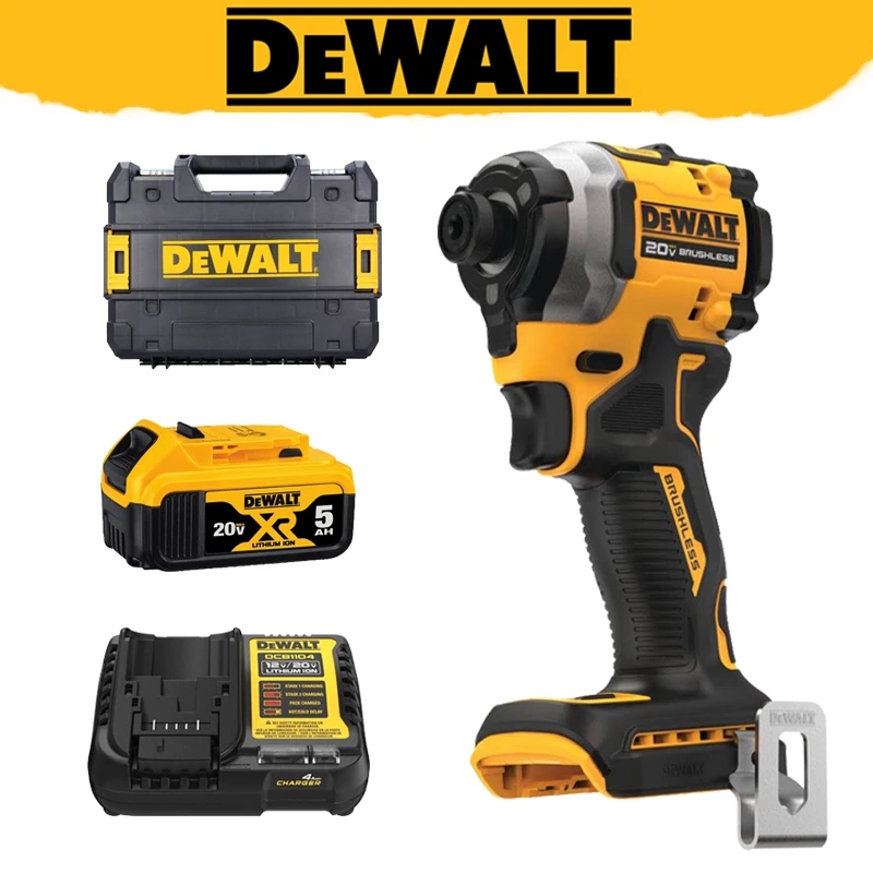 DEWALT DCF850 20V Cordless Brushless Electric Screwdriver 205NM Motor Impact Wrench Drill Driver Power Tools Charger Battery Set AliExpress