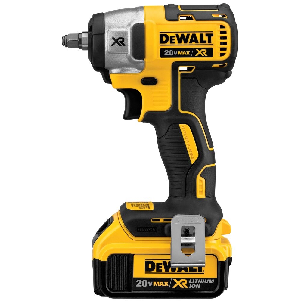 DEWALT DCF890M2 20V MAX Cordless XR 3 8 IMPACT WRENCH HOG RING 4 0AH W 2 BATTERIES AND BAG Adam s Tarp U0026 Tool Ltd