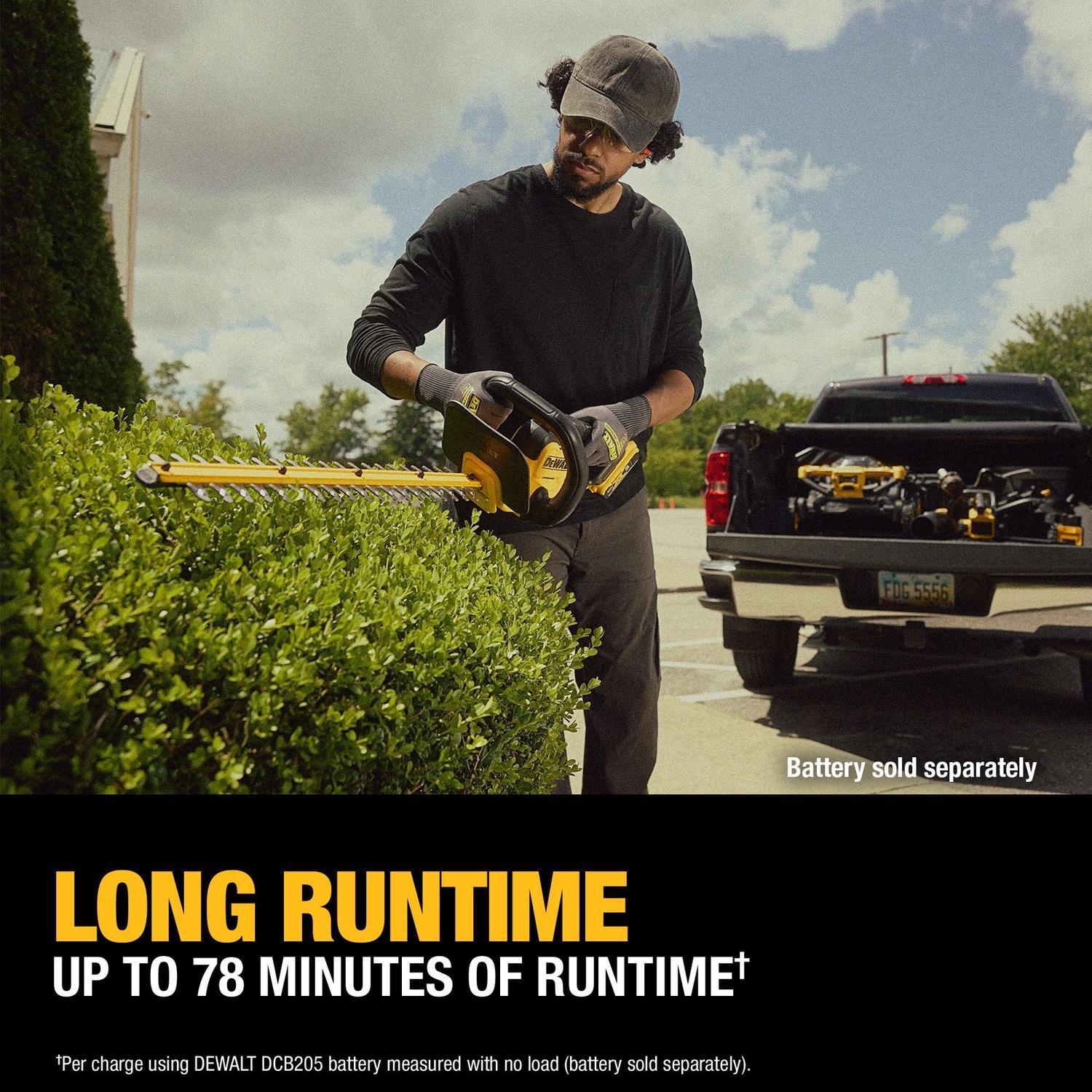 best dewalt battery hedge trimmer