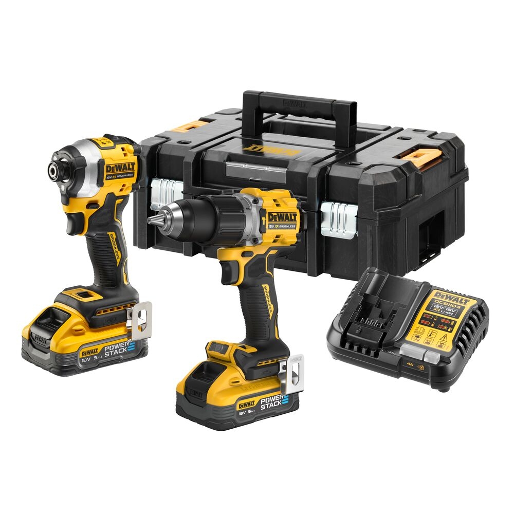 Dewalt DCK2050H2T 18V XR Twin Pack Kit 2x 5 0Ah PowerStack 