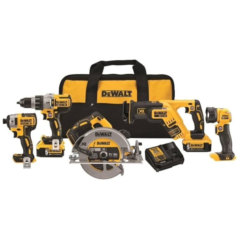 DEWALT DCK594P2 20V Max XR 5 Tool Combo Kit Amazon