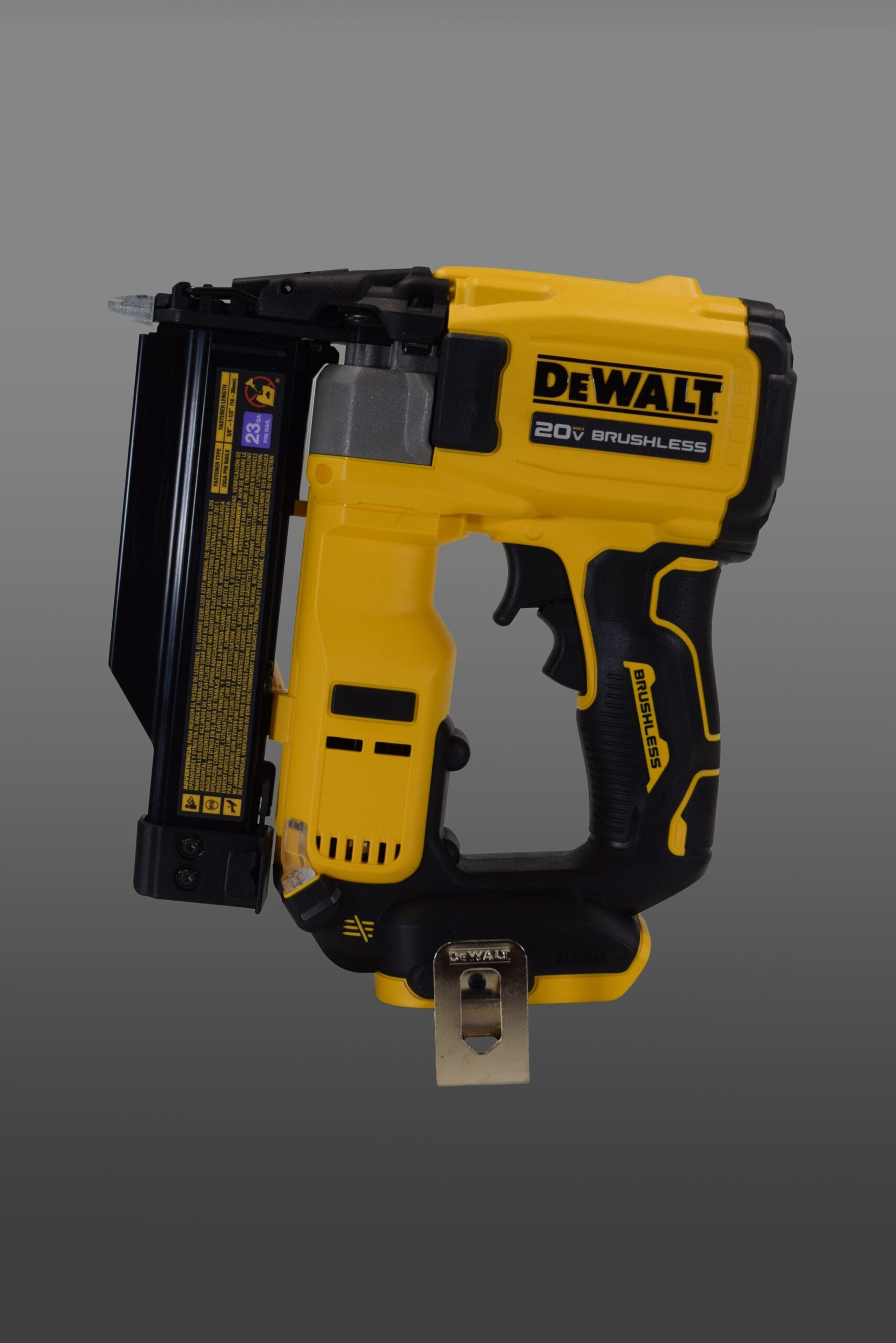 DeWalt DCN623B 20V Max Brushless Cordless 23 Ga Pin Nailer Tool Only 