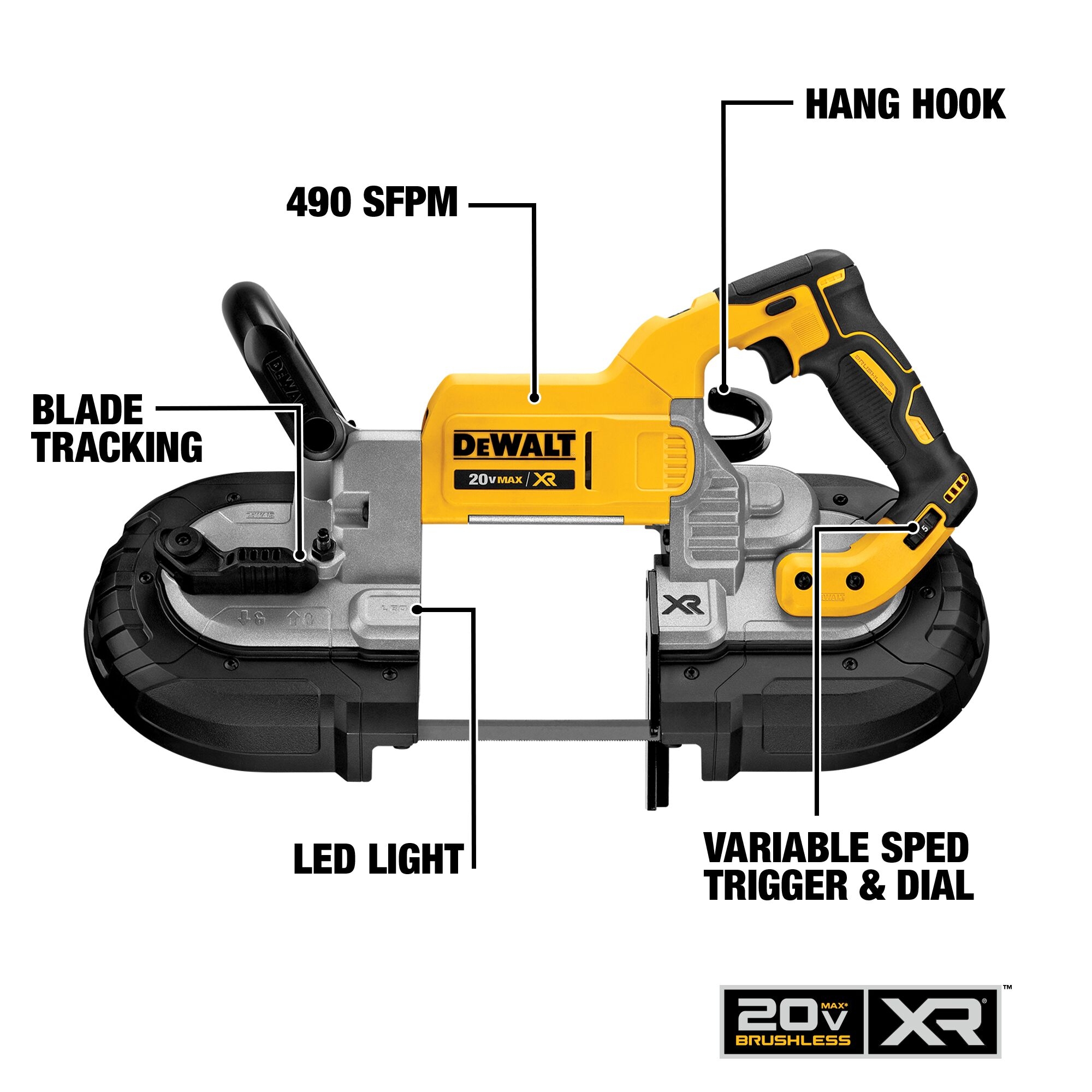 DeWalt DCS374B 20V Max Deep Cut Band Saw Bare Tool