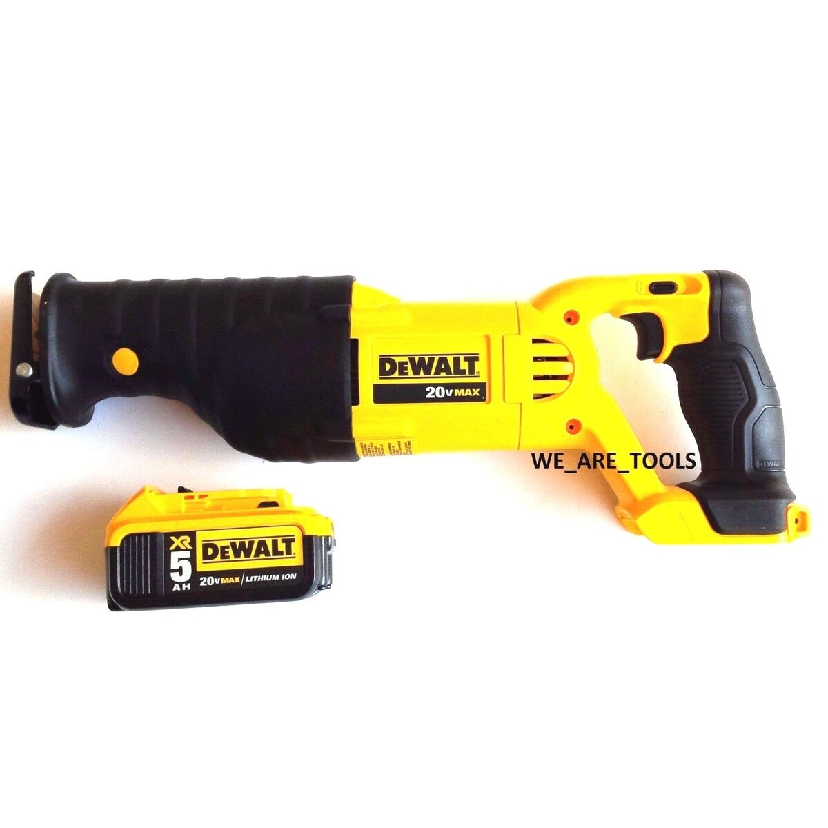 Dewalt DCS380 20V Cordless Reciprocating Saw 1 DCB205 5 0 AH Battery 20 Volt