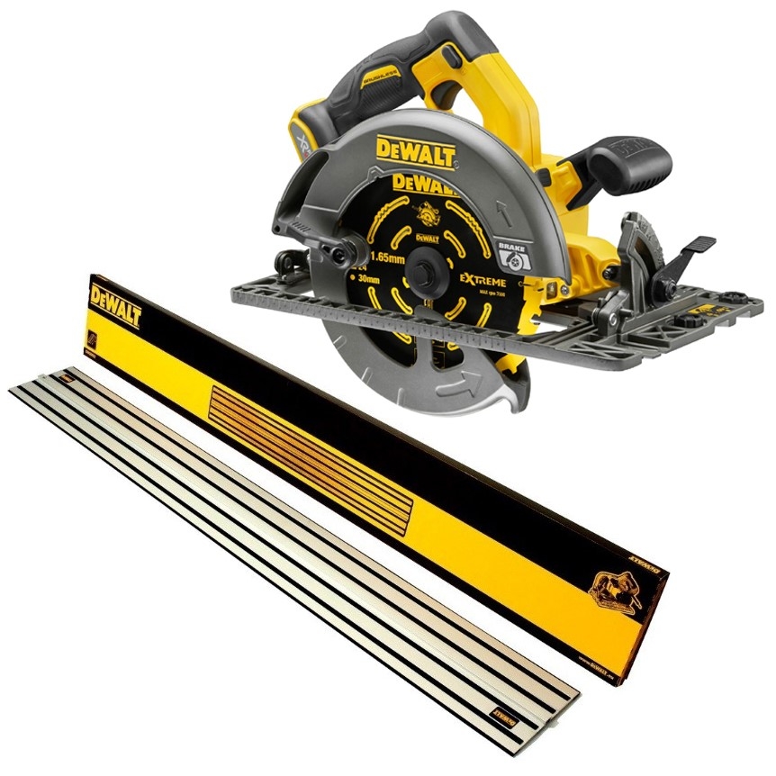 Dewalt DCS576N 54v XR Flexvolt Circular Saw 190mm 1 5m Guide Rail Track EBay