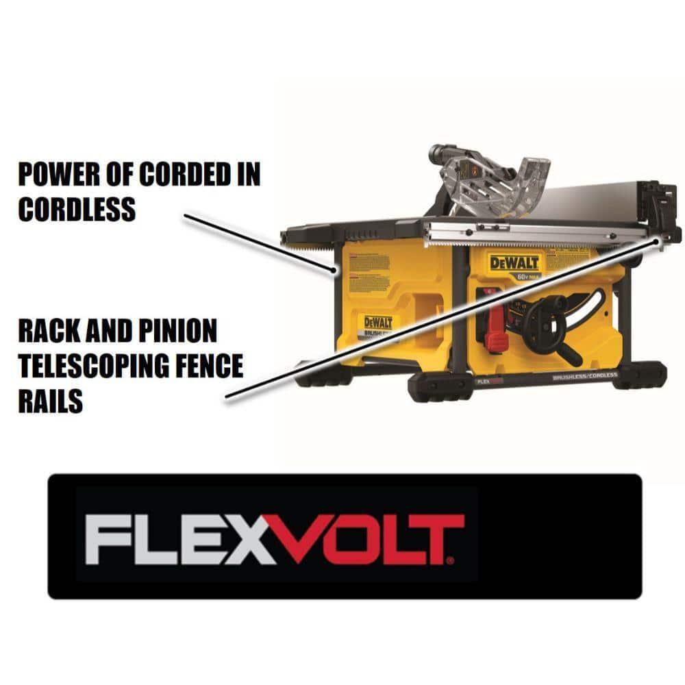 dewalt flexvolt table saw
