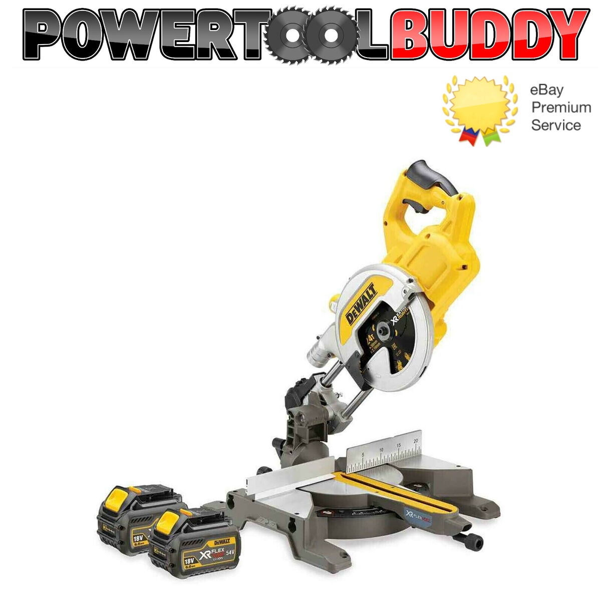 DeWalt DCS777T2 GB 54v XR FLEXVOLT 2 X 6 0Ah 216mm Mitre Saw Kit XPS 5054905003050 EBay