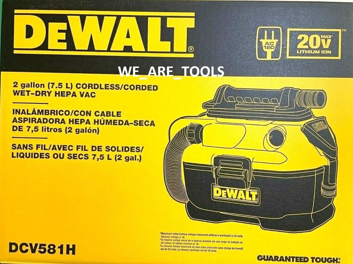 DEWALT DCV581H Wet Dry Vacuum Yellow Black For Sale Online EBay