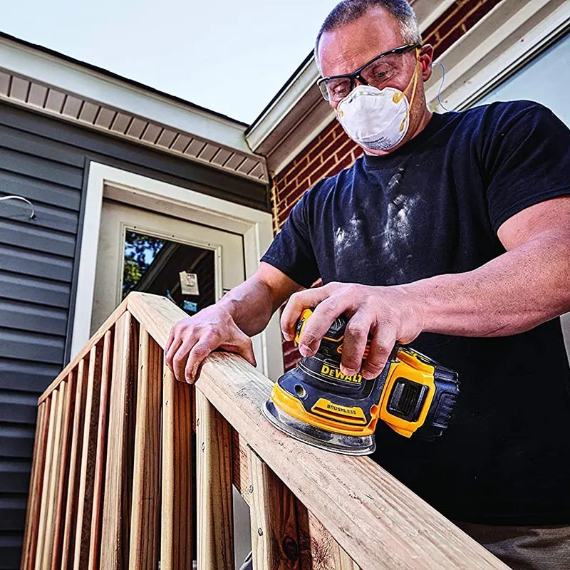 DEWALT DCW210 20V Orbital Sander Brushless Cordless Variable Speed Handheld Vibration Polishing Woodworking Power Tools AliExpress