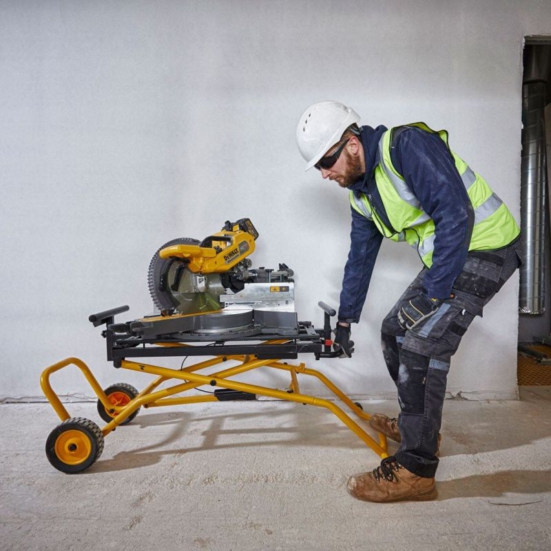 Dewalt De7260 xj Mitre Saw Folding Rolling Leg Stand Trolley From Romford Tools