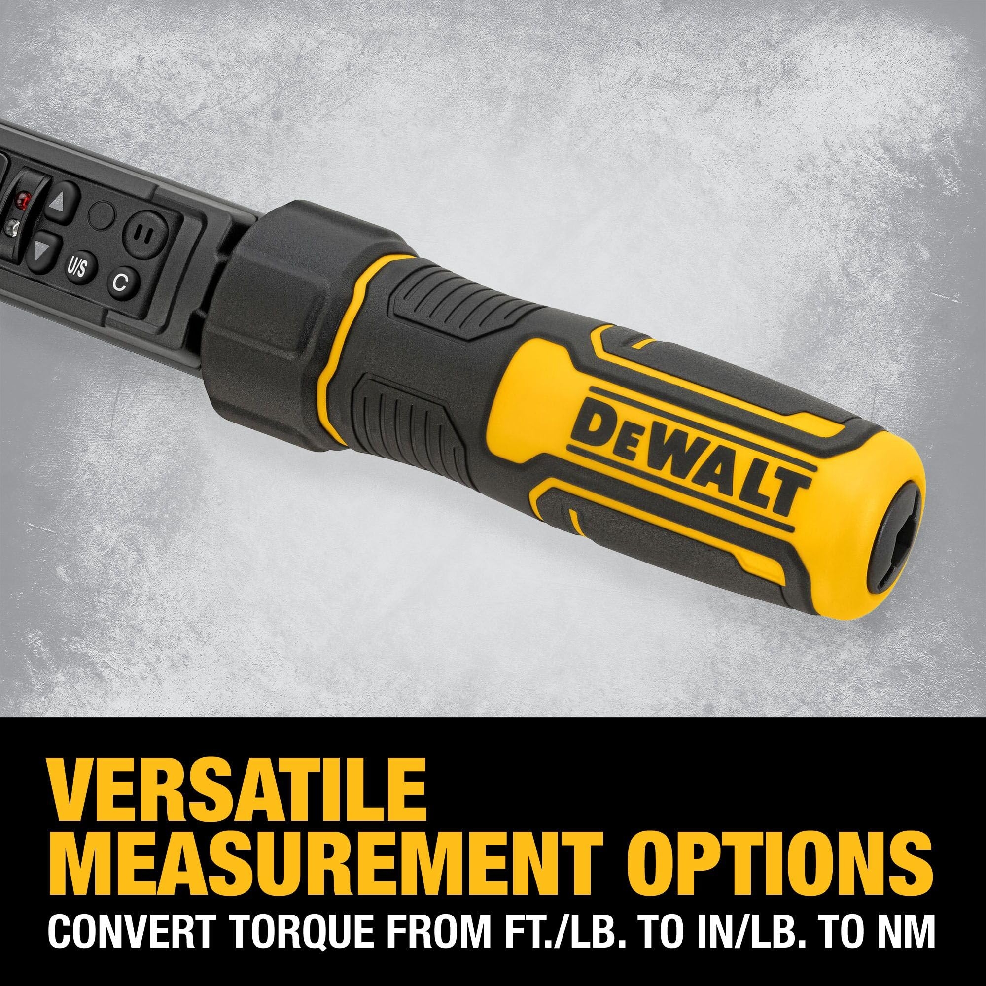 DEWALT Digital Torque Wrench 1 2 Inch Drive 50 250 FT LB With 