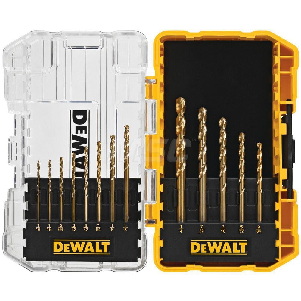 DeWALT Drill Bit Set Jobber Length Drill Bits 13 Pc 135 High Speed Steel MSC Direct