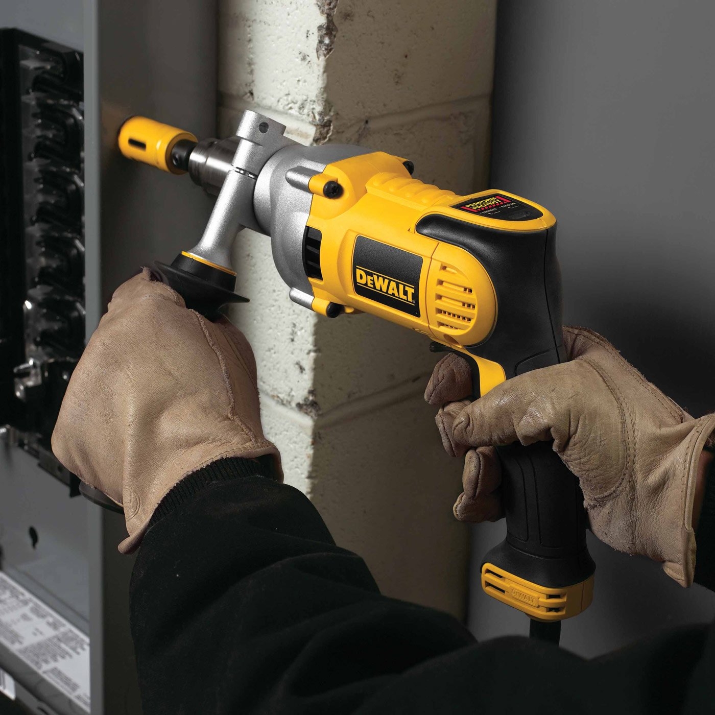 DEWALT Drill Variable Speed Reversible Pistol Grip Anti Lock Control 1 2 Inch 10 5 Amp DWD220 Yellow Power Pistol Grip Drills Amazon