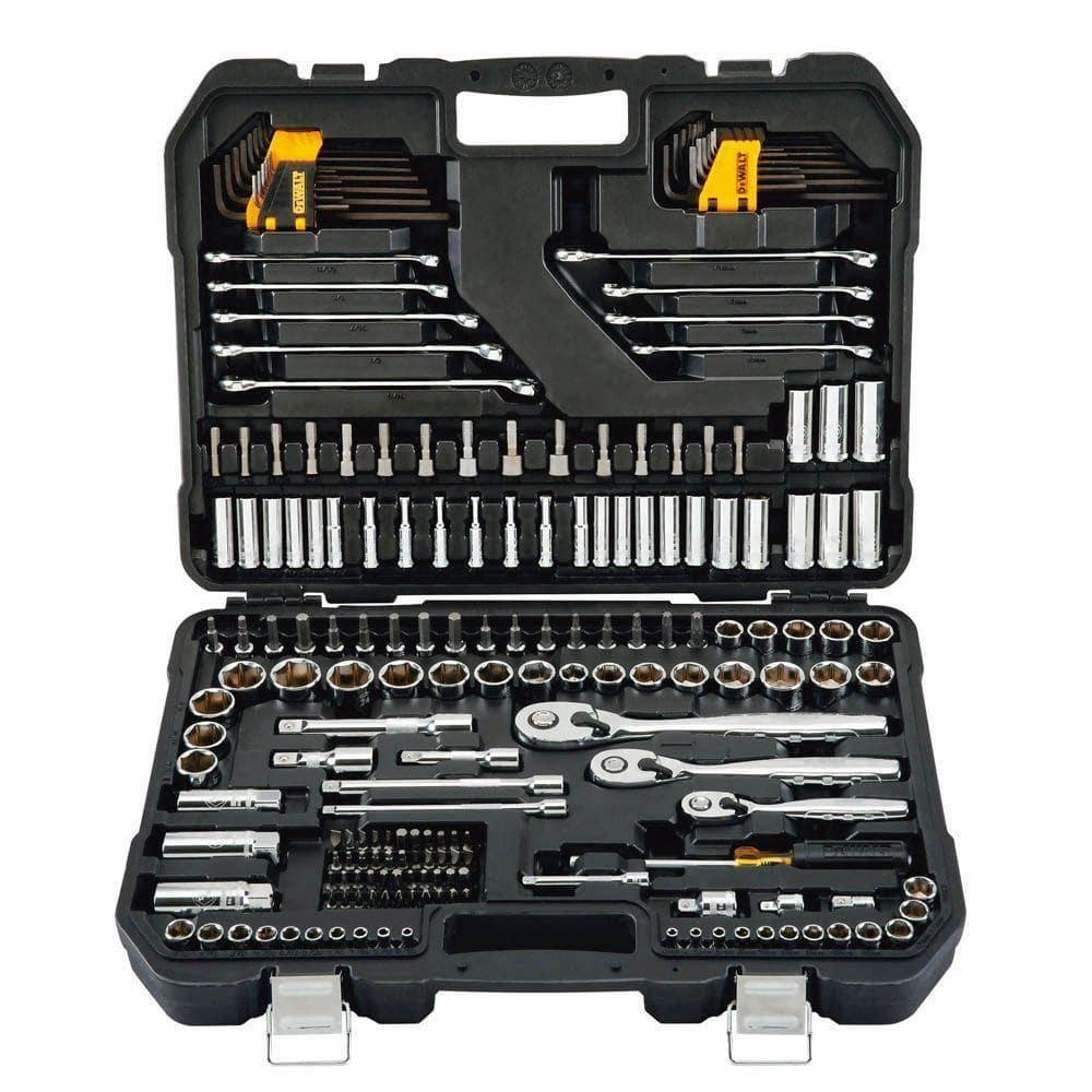 DEWALT Drive Ratchet Socket Wrench Hex Key Bit Mechanics Tool Set 200 Piece EBay