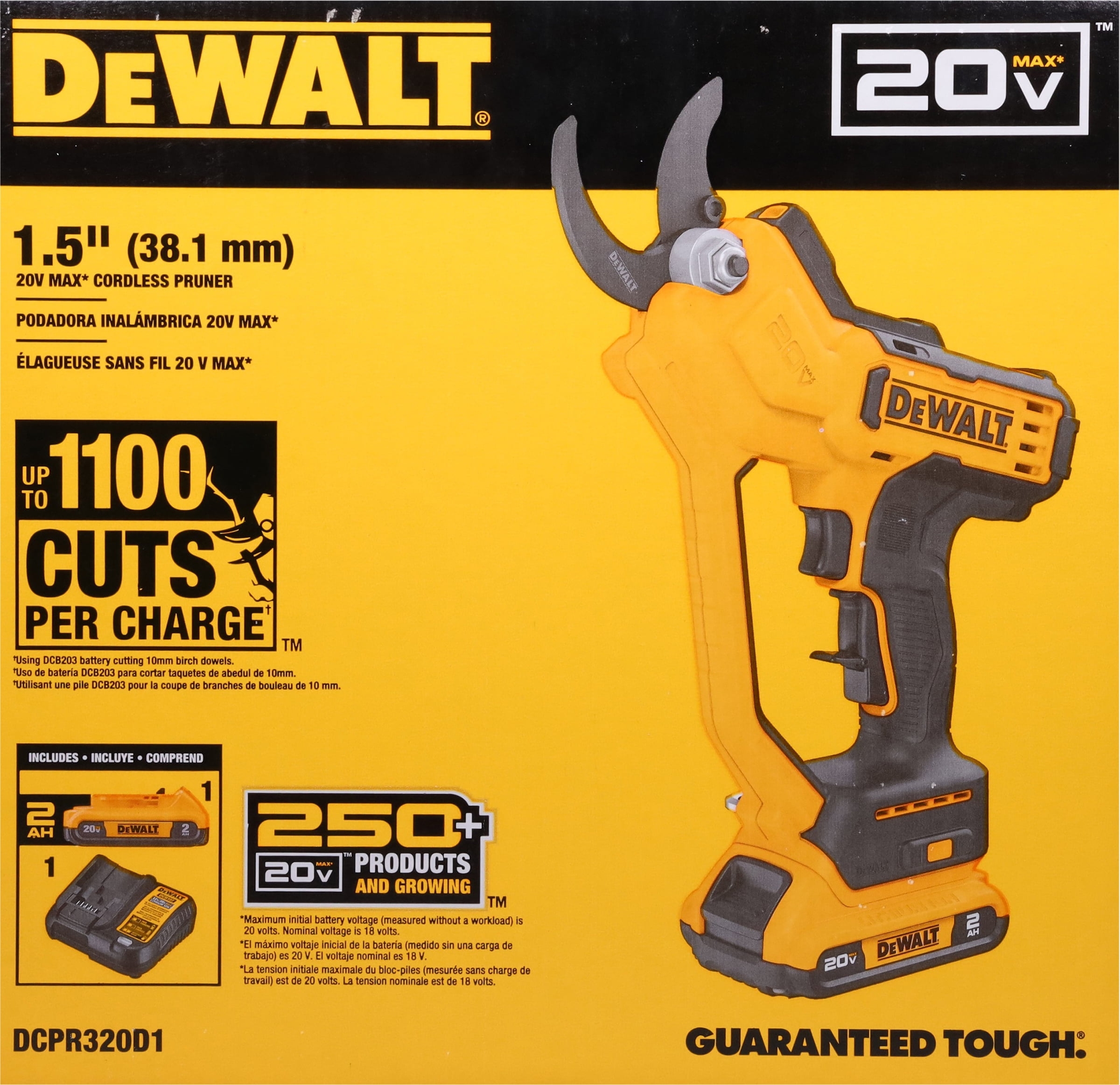 dewalt pruner with battery