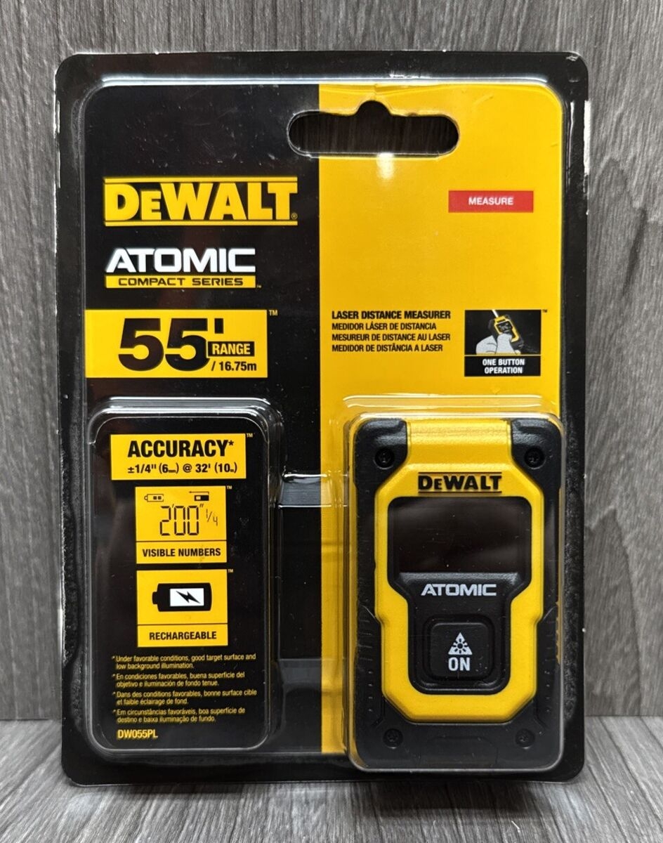 DeWalt DW055PL Atomic Compact Series Laser Distance Measurer 55 Range SEALED